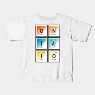 Ontario | Periodic Table of Elements Kids T-Shirt